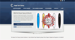 Desktop Screenshot of hawaiisurffactory.com
